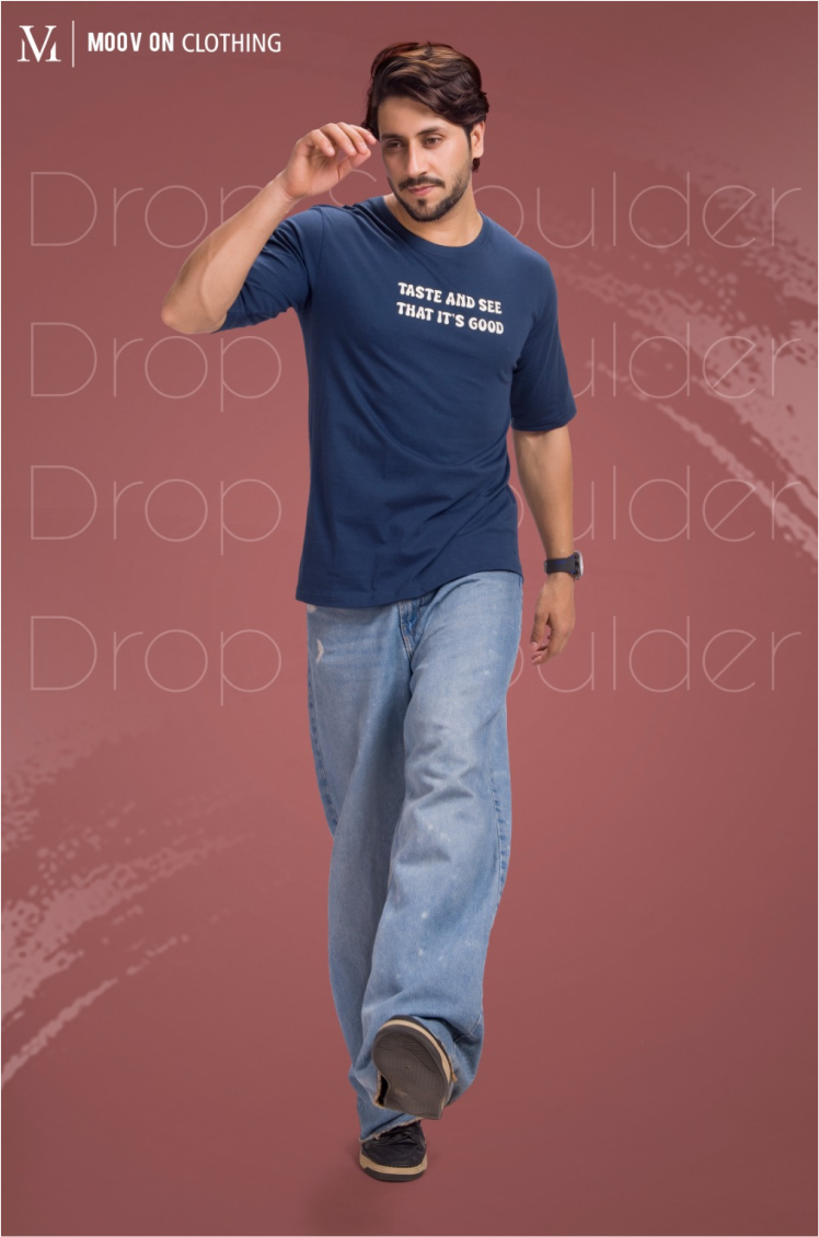 Taste & See Drop-Shoulder Unisex T-Shirt – Minimal Streetwear Edition